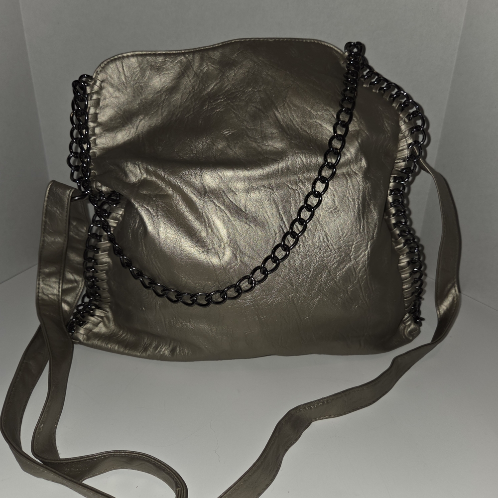 Icing  Metallic Chain Strap Women's Bag